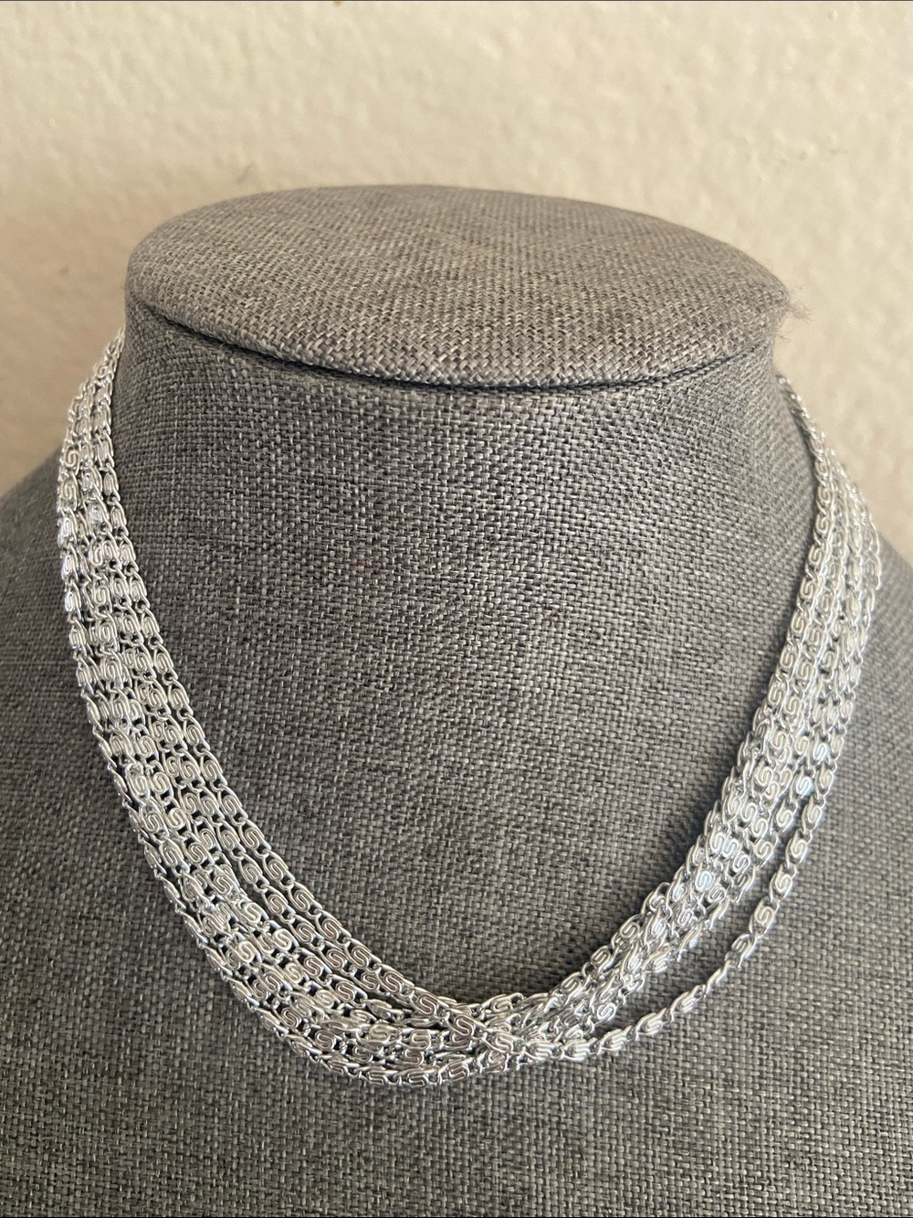 Vintage Sarah Coventry 8 Strand Choker Necklace